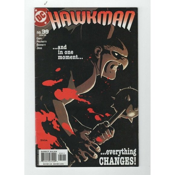 DC Hawkman #39 June 5 And In One Moment Collectible Comic Book - Picture 1 of 10
